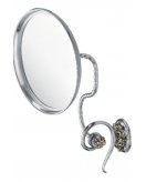 Зеркало для ванной комнаты (цвет хром, декор состаренное серебро) MARE