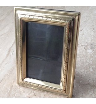 Рамка для фото "Имперская" 00038 в блестящей латуни