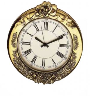 Часы настенные ДИММАРК 01187, состаренная и блестящая латунь