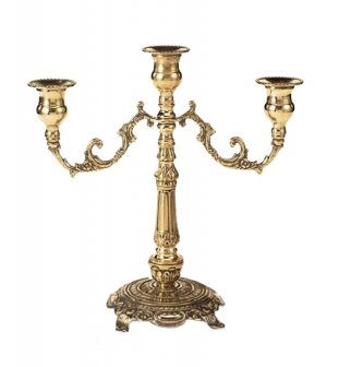 Канделябр три свечи ДИММАРК 131397, состаренная латунь